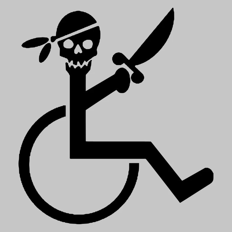 Pirate en fauteuil roulant #
