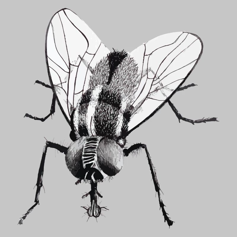 Schwarze Fliege