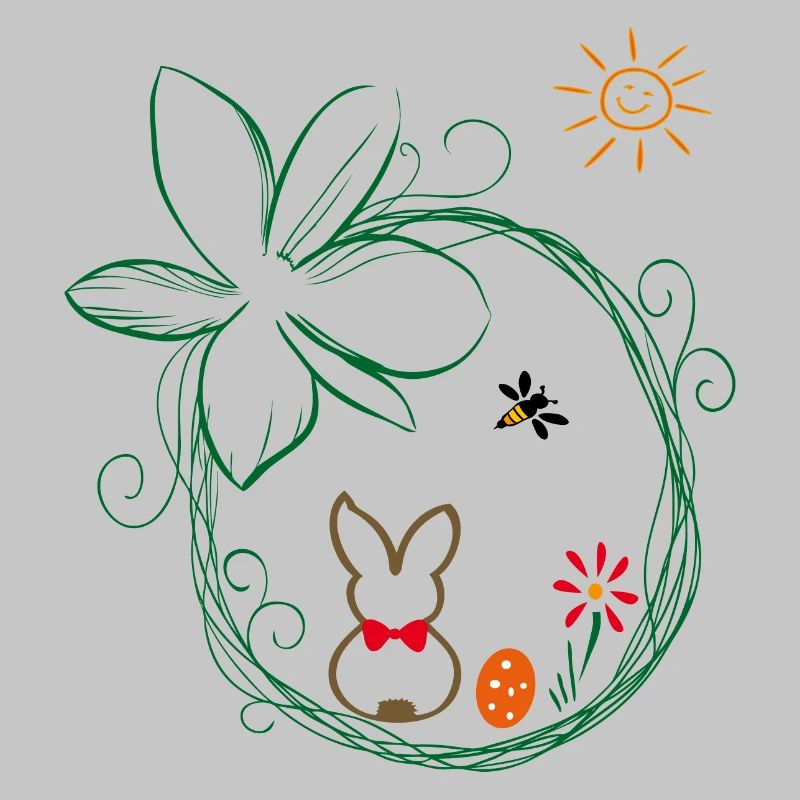 Easter nest with Easter bunny