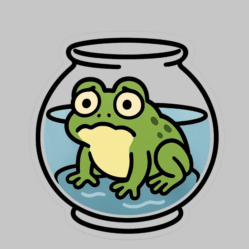 Grenouille dans un bol