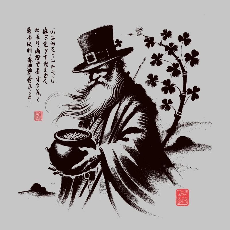 Mystischer Wind Samurai Kunst