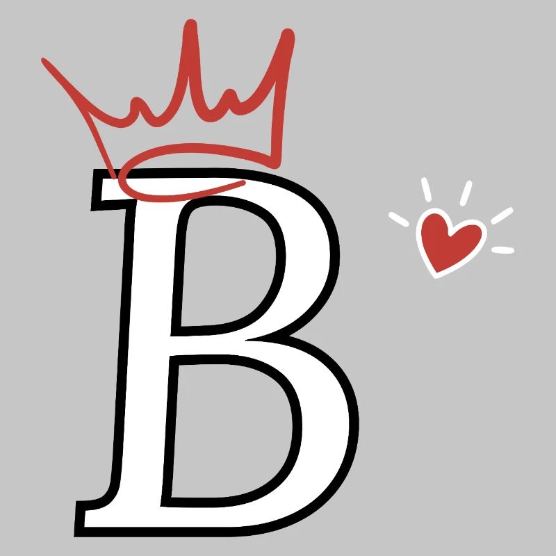 Buchstabe B Kronenherz