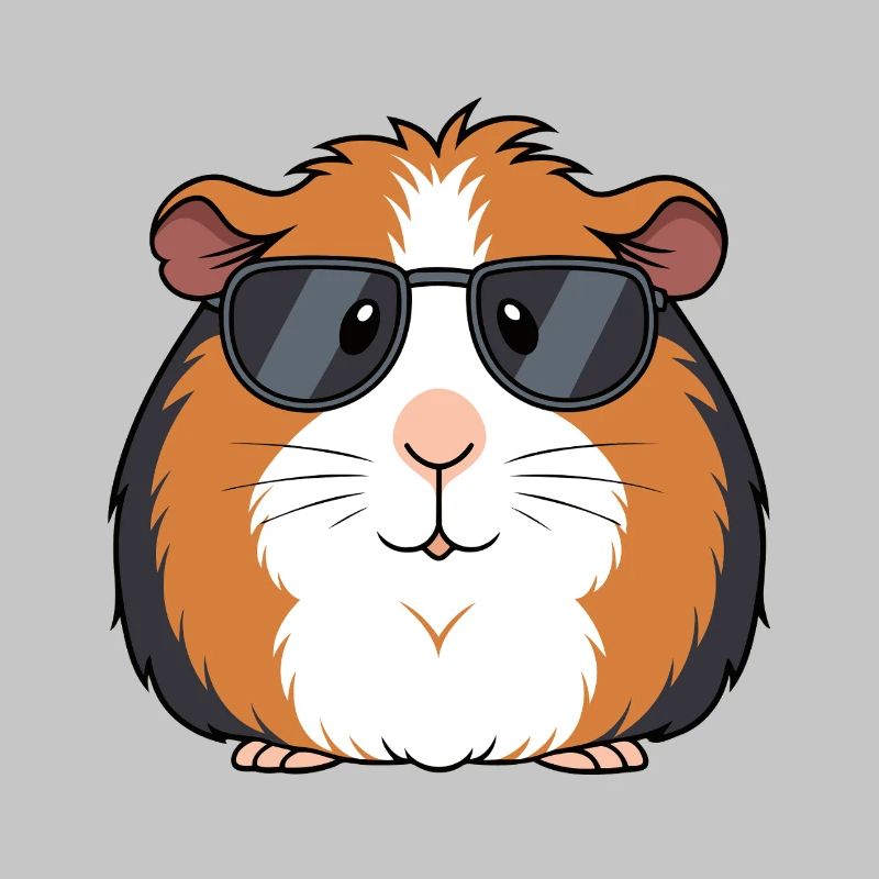 Cochon d'Inde lunettes soleil chic
