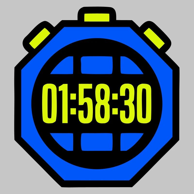 Stoppuhr Bestzeit Halbmarathon