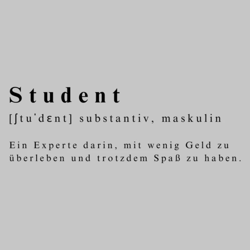 Étudiant - nom, expert, peu d’argent, amusez-vous