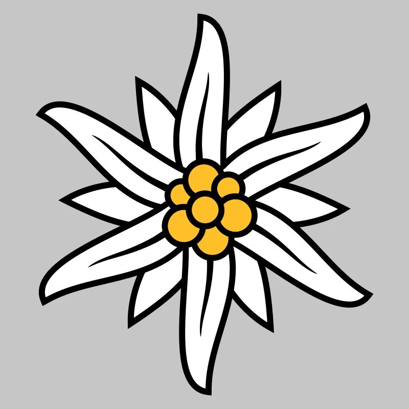 Edelweiss Bergblume Logo