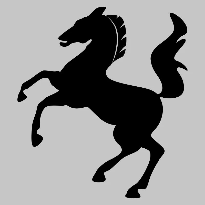Horse Symbol Dynamically Jumping