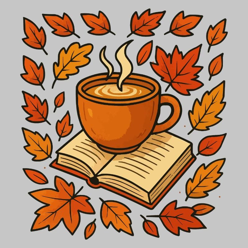 Herbstlese: Kaffee & Buch