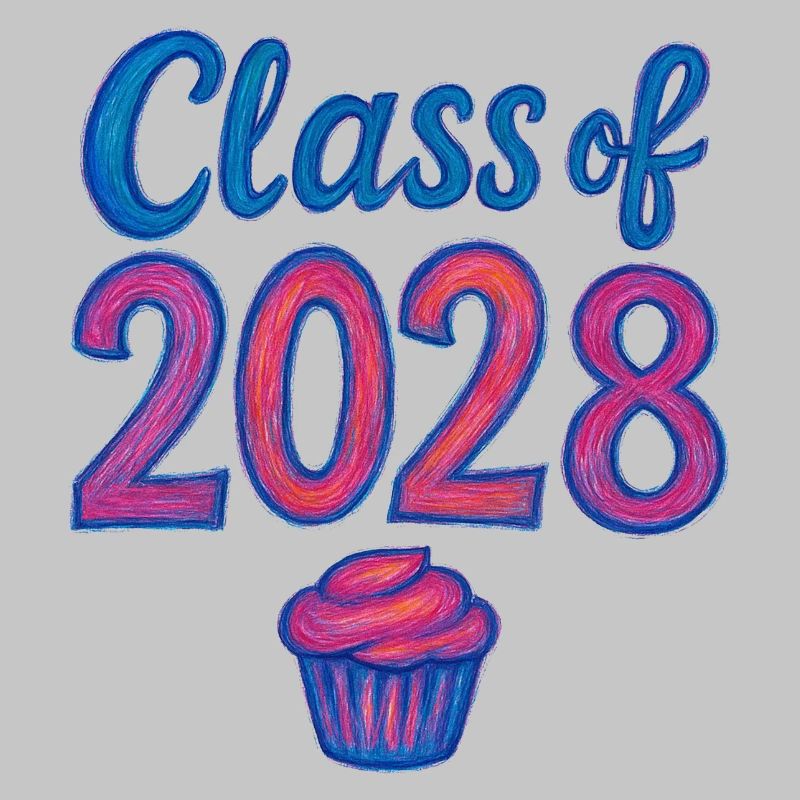 Cupcake-Gradient der Klasse 2028