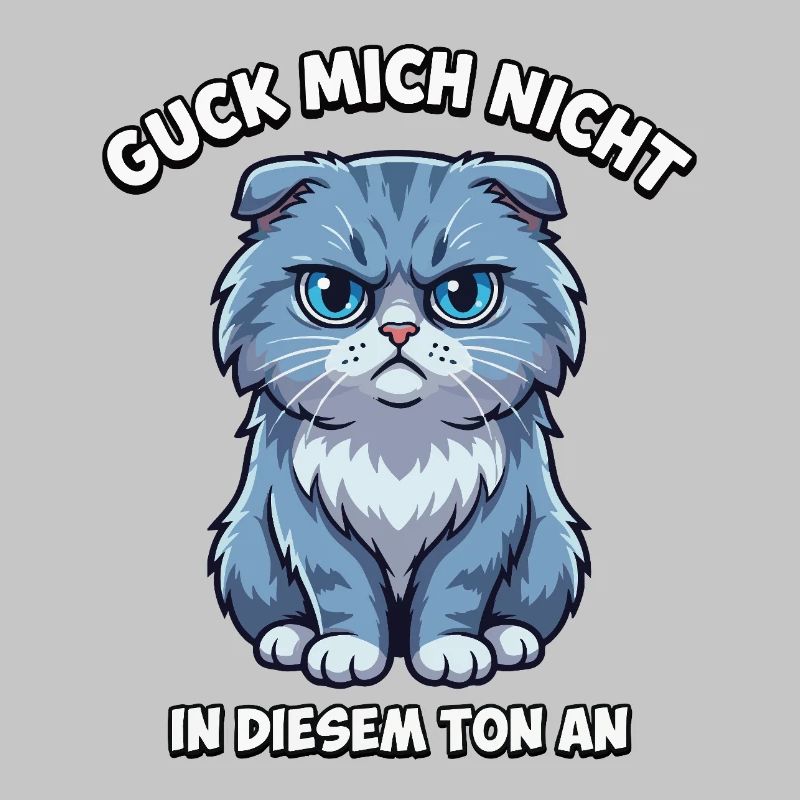 Ne me regarde pas comme ça – chat de dessin animé