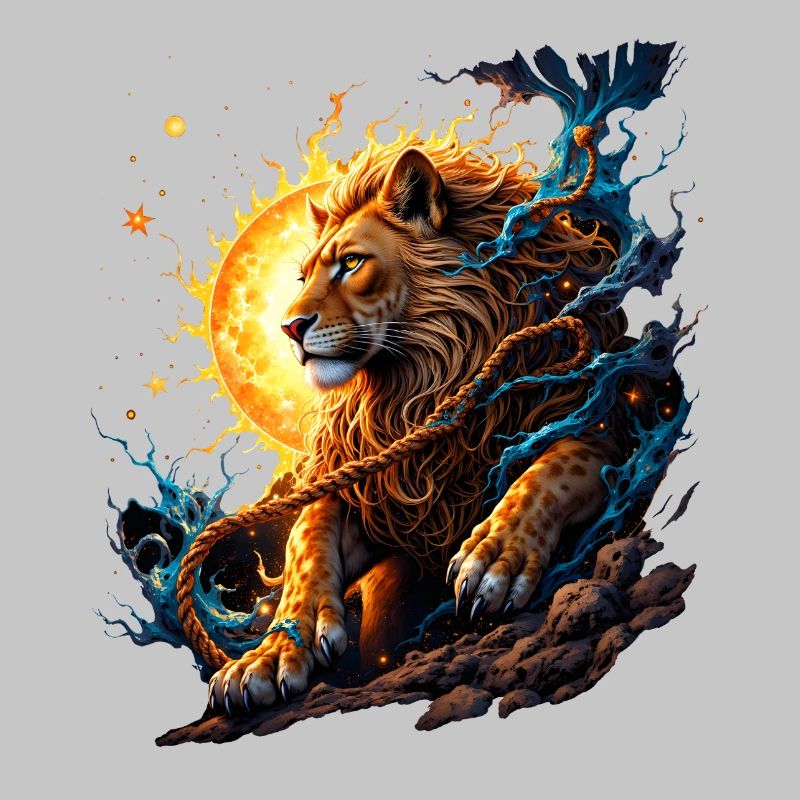 Tigre Élémentaire : Feu et Lune