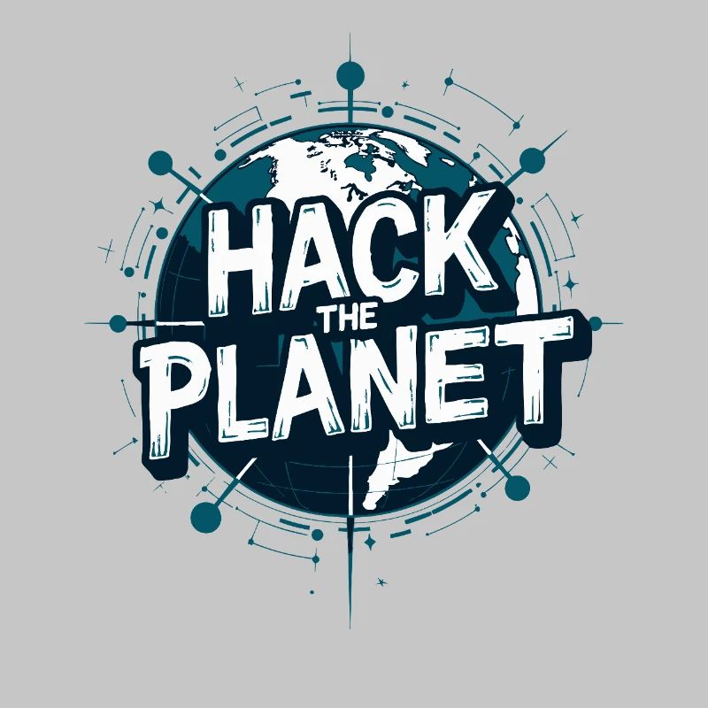 Globus Hack Motiv – Planetärer Techstil