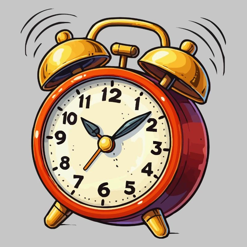 Alarm Clock Comic Clock