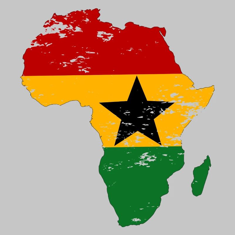 Drapeau du Ghana Afrique utilisé