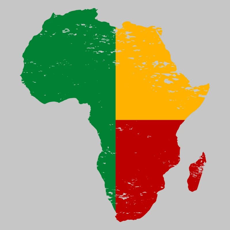 Drapeau du Bénin Afrique utilisé