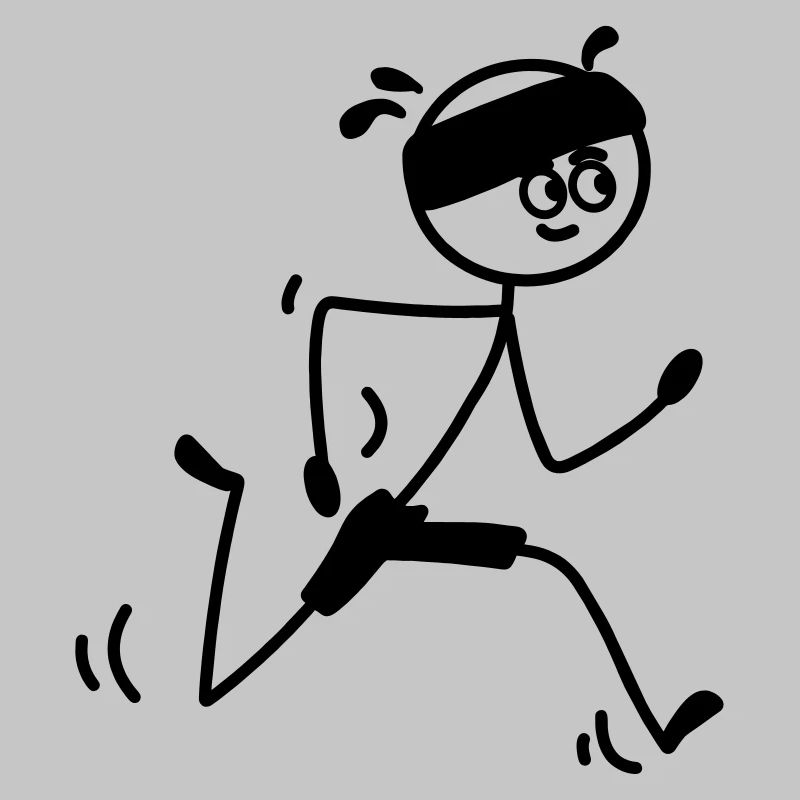 Läufer jung oder Mann mit Schweißband