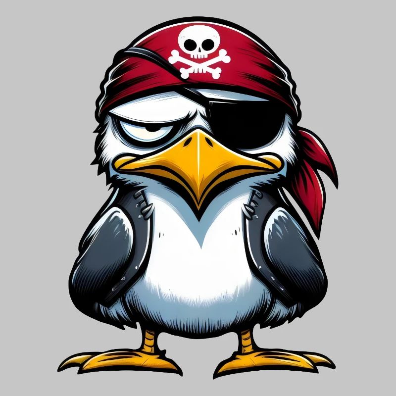 Seagull Pirate Eye Blindfold