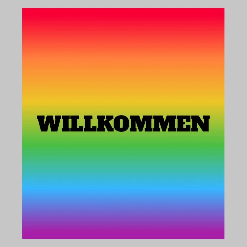 Willkommen Rainbow Welcome