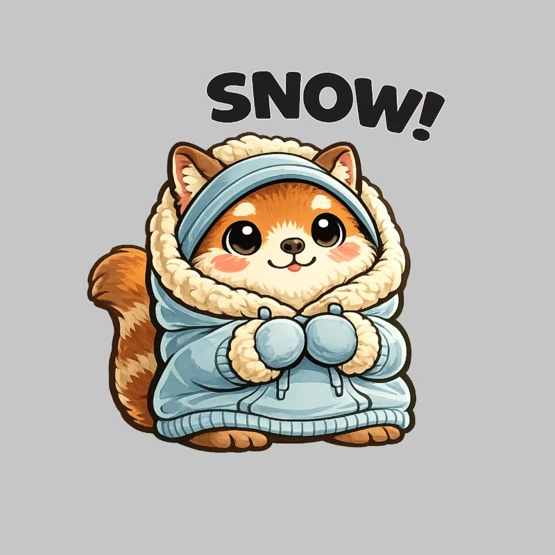 Renard en pull d’hiver