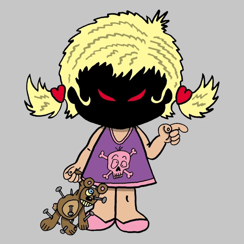 Dämonisches kleines Mädchen