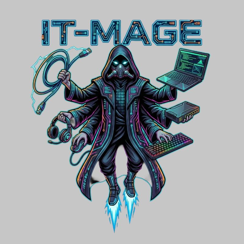Cyber Hacker Neon IT-MAGE