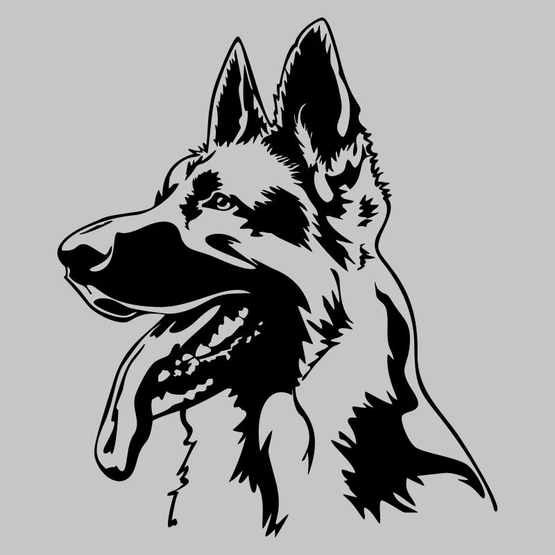 German shepherd head