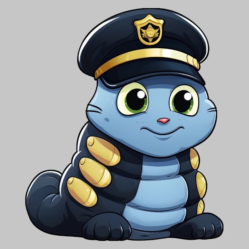 Polizei Raupe