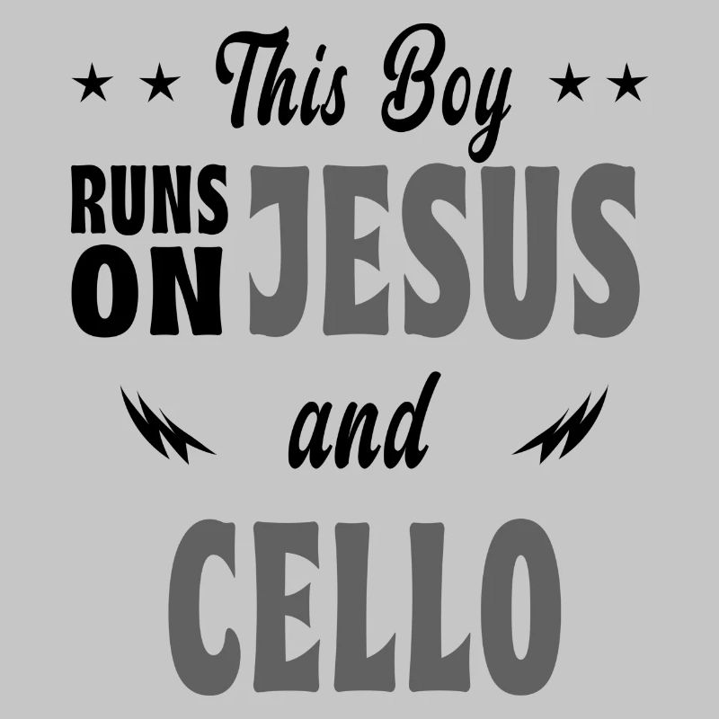 This boy runs on Jesus and cello