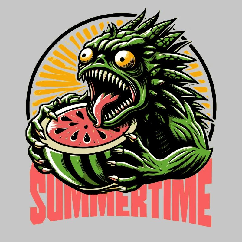 Summertime Summer Vibes Beach Melon Monster