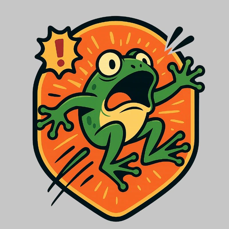 Panic Frog badge