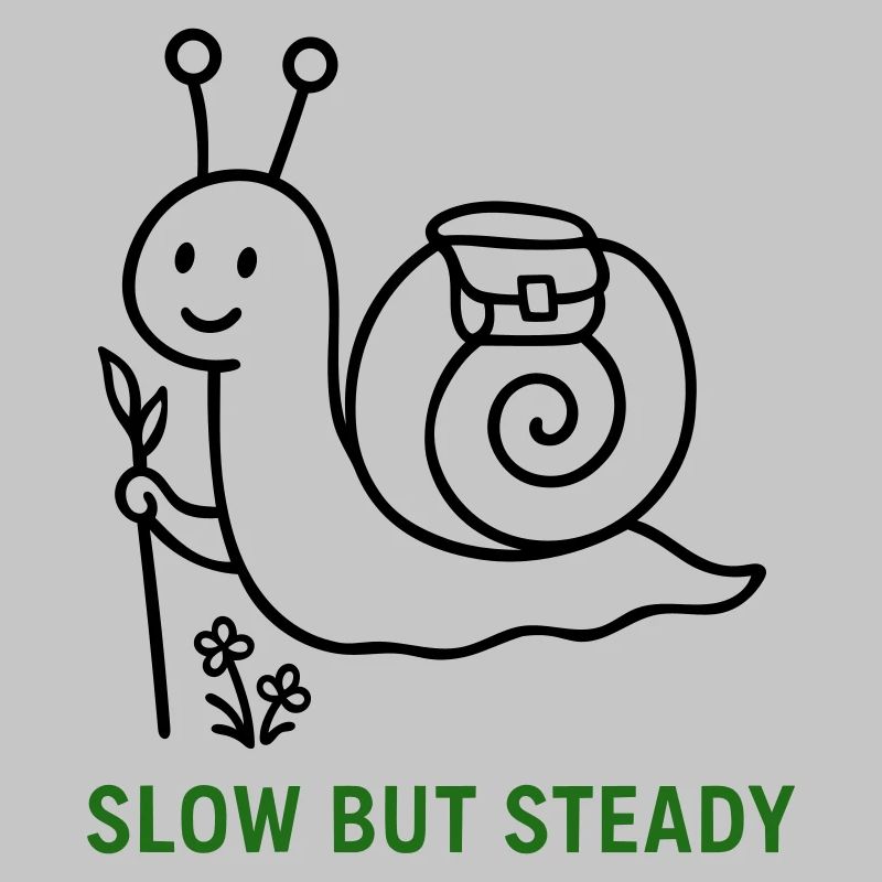 Wanderschnecke Slow but Steady