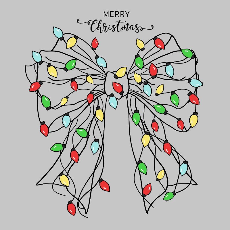 Conception de papillon de lumière de Noël festive