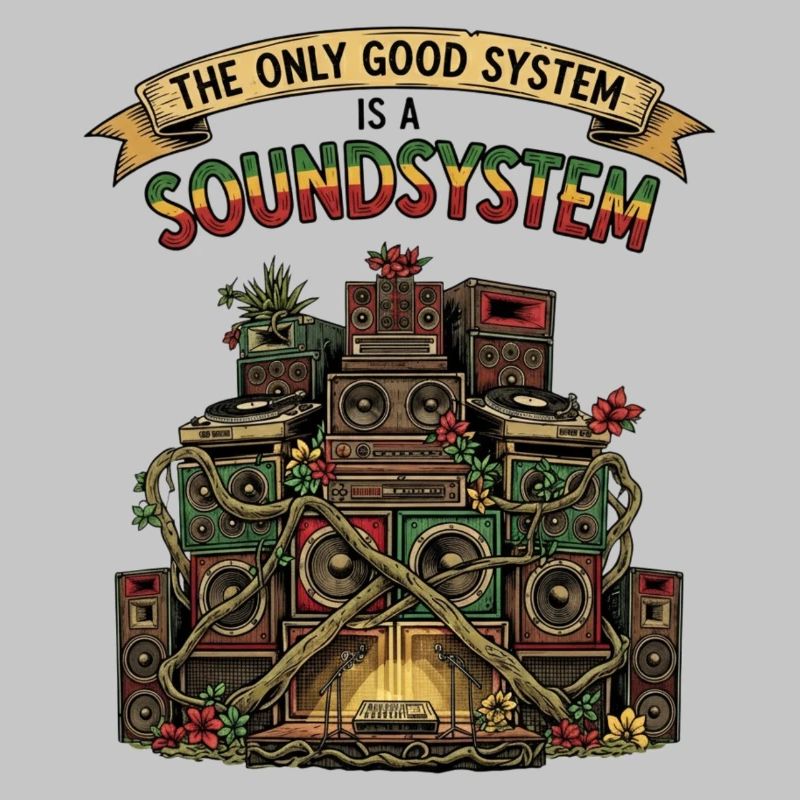 Sound System Collage Dub Reggae