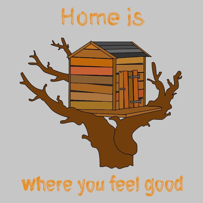 House in the Tree with Text