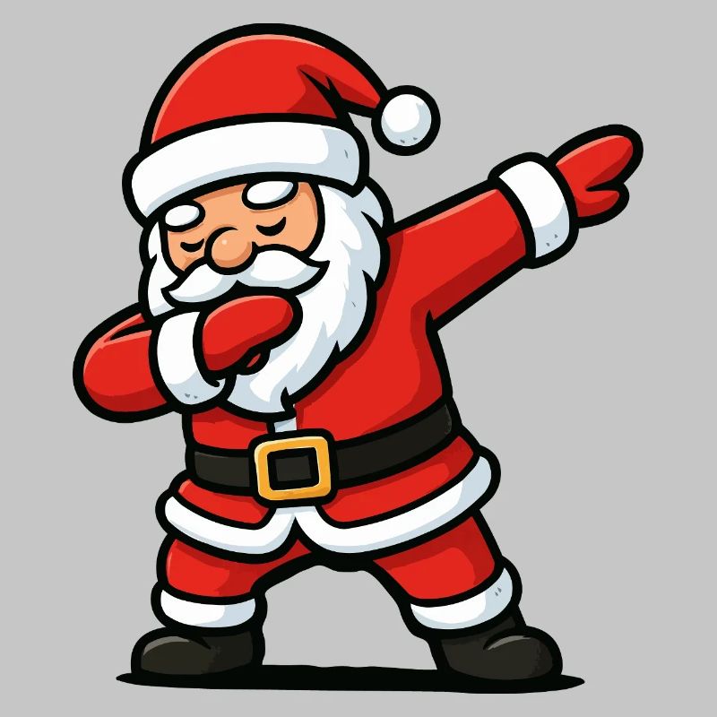Santa Dab Tanzen Comic