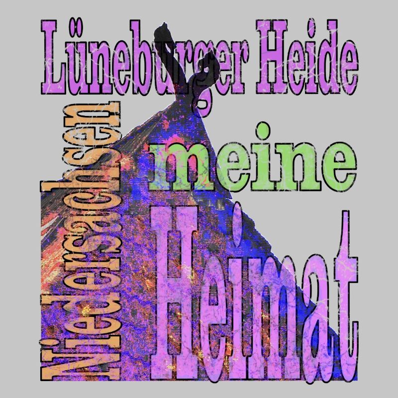 Lüneburger Heide mit Text