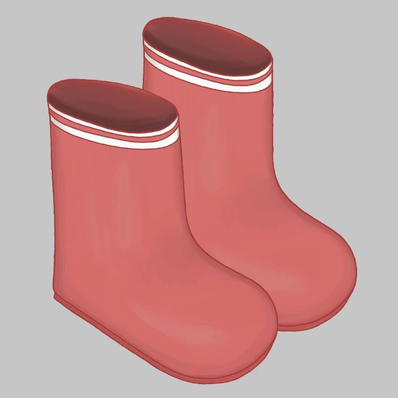 Rote Retro Socken Duo