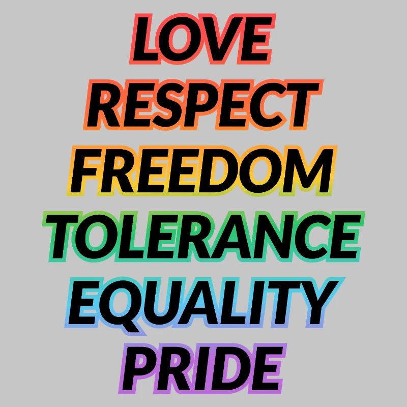 Pride Rainbow Values Tee