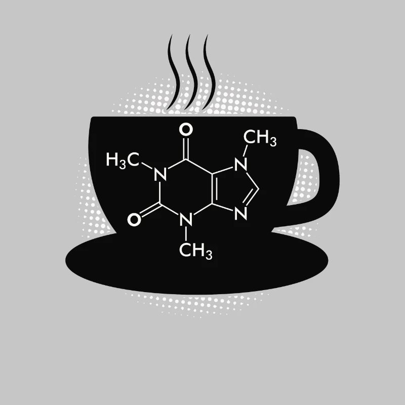 Café Caffeine Molecule