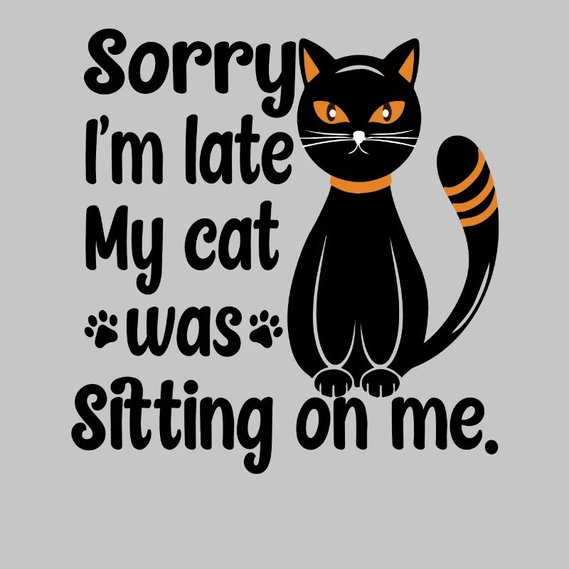 Schwarze sitzende Katze