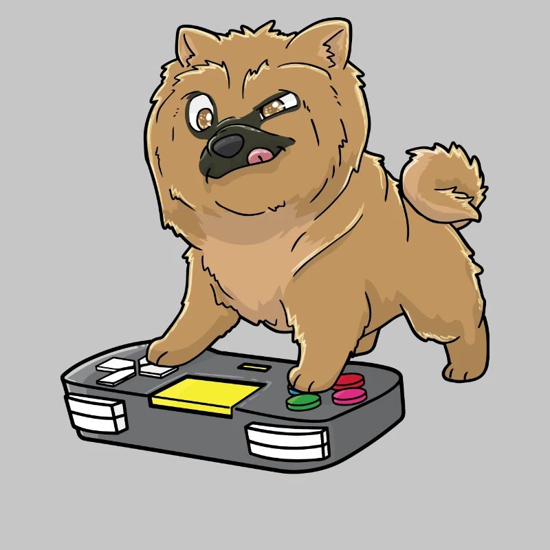 Chow Chow Gamepad Kawaii