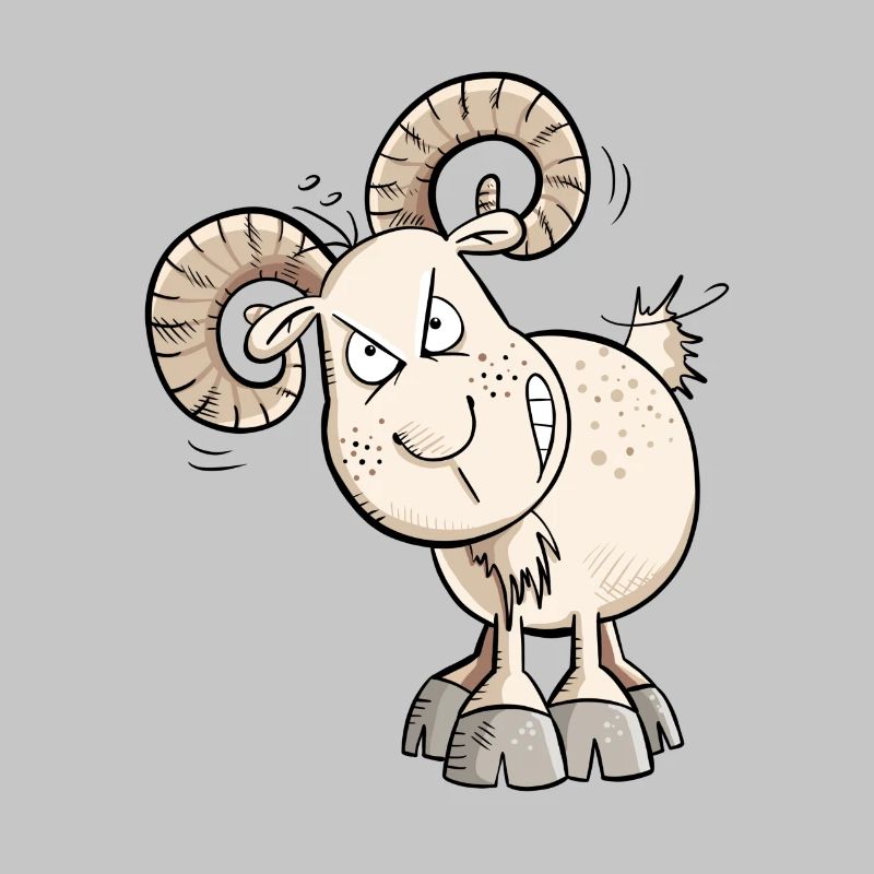 Kein Bock Widder I Schaf I Ziegen Bock I Goat