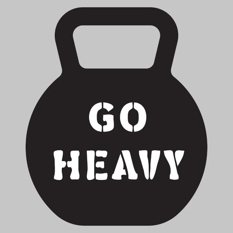 Go Heavy Kettlebell Strength Training Tee