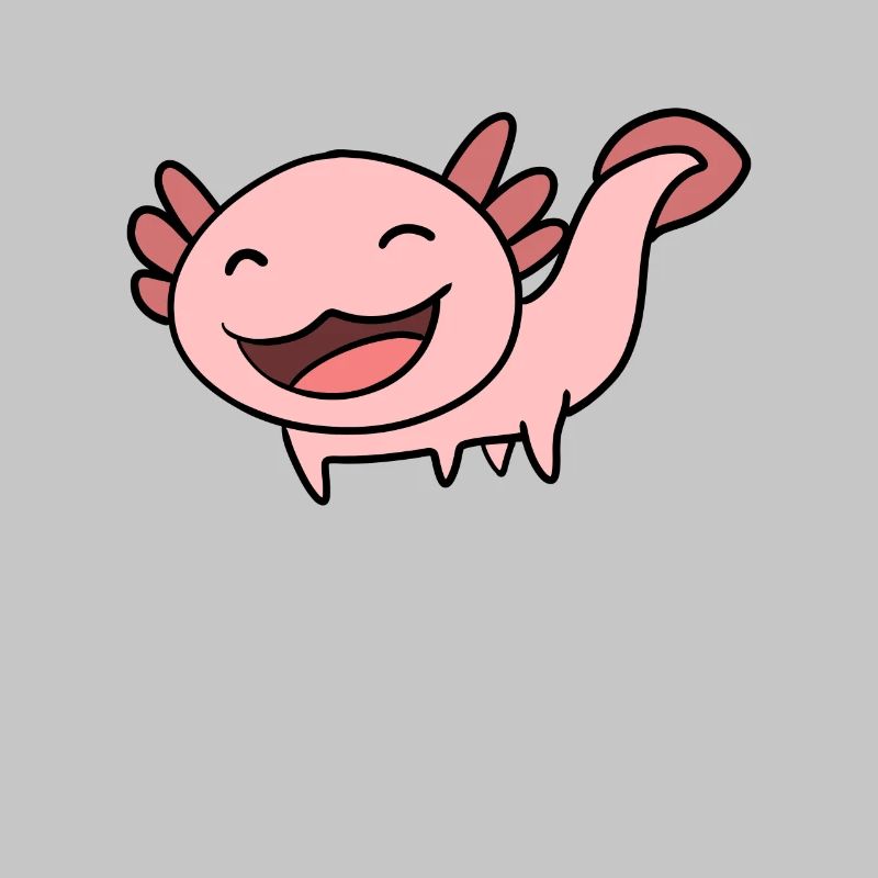 Süßes Axolotl Rosa