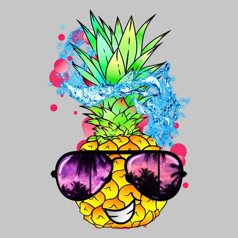 fruit d’ananas acidulé avec visage