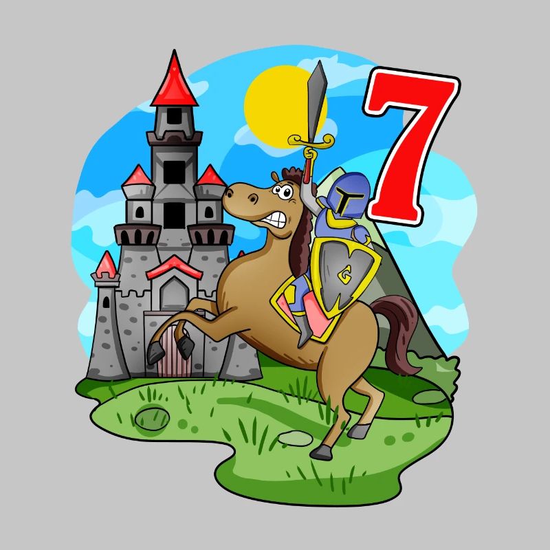 Ritter 7. Geburtstag 7 Jahre Junge Geschenk