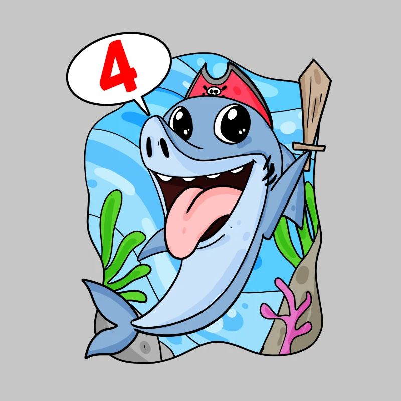 Requin Poisson Requin Pirate 4 ans Garçon
