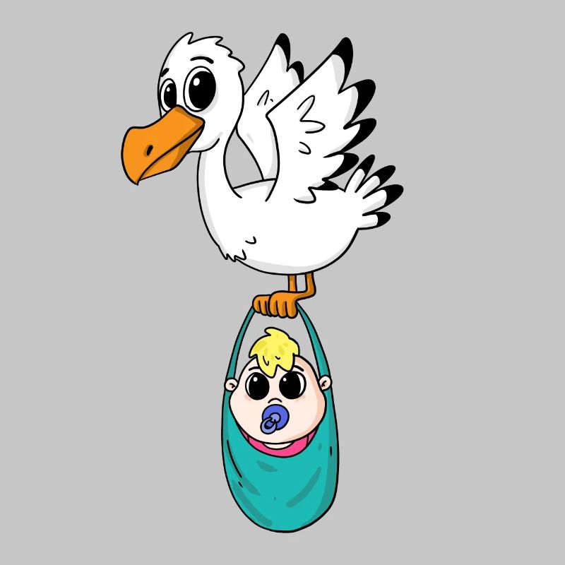 Oiseau avec grossesse de bébé