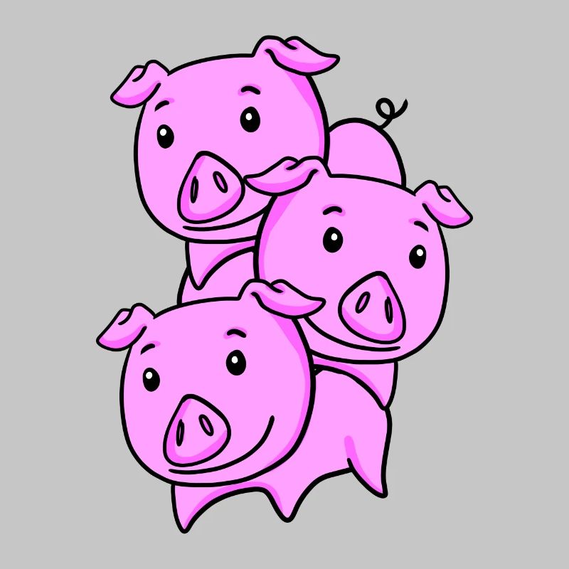 Cute pigs