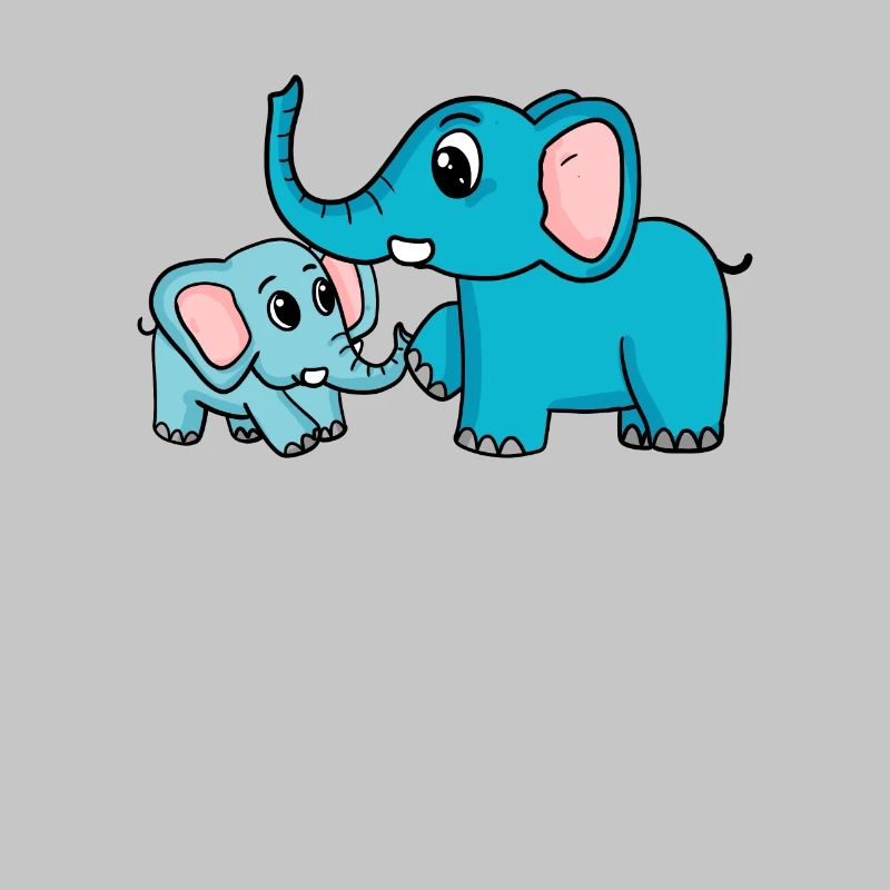 Eléphant avec bébé éléphant